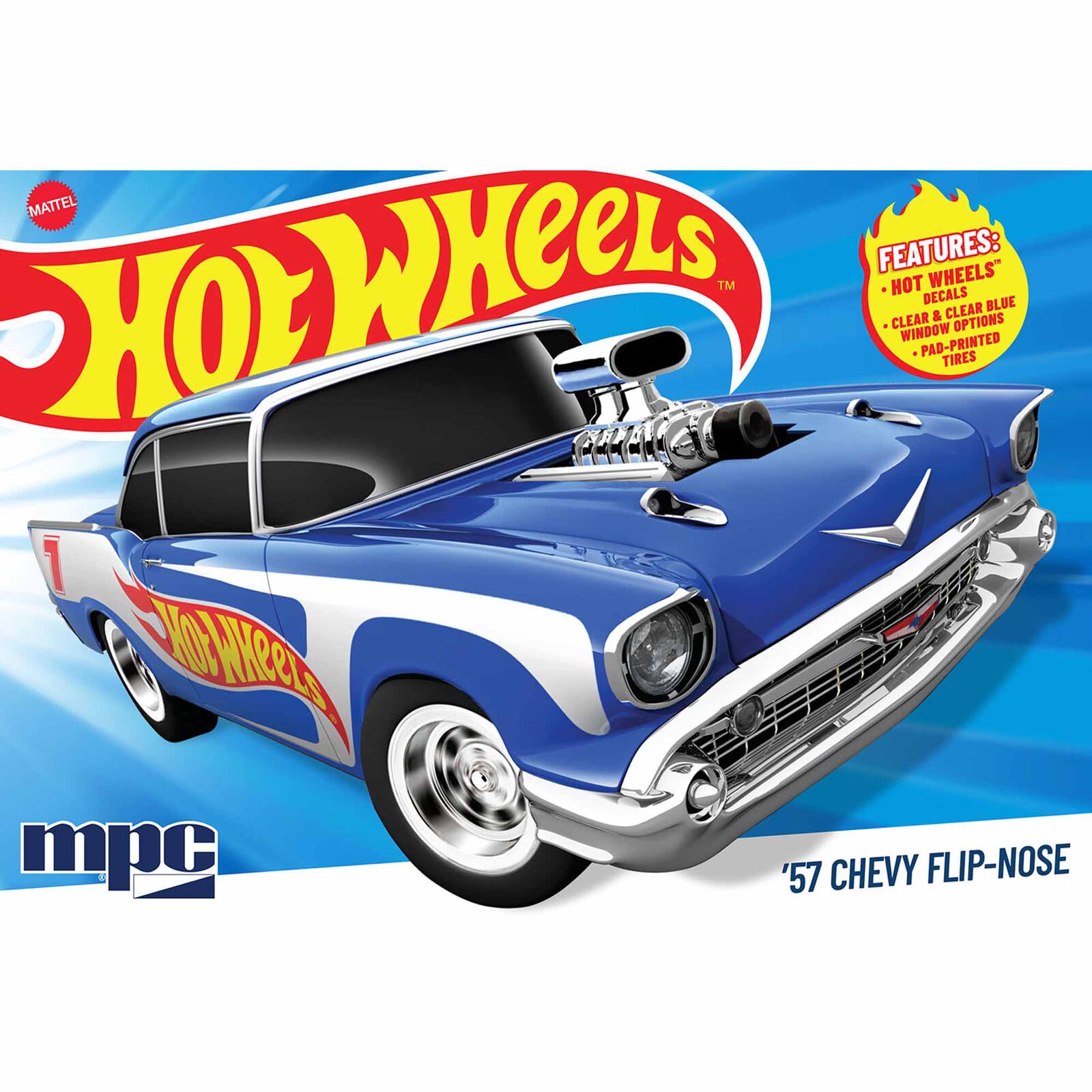 1/25 1957 Chevy Sedan Flip Nose Hotwheels Model Kit