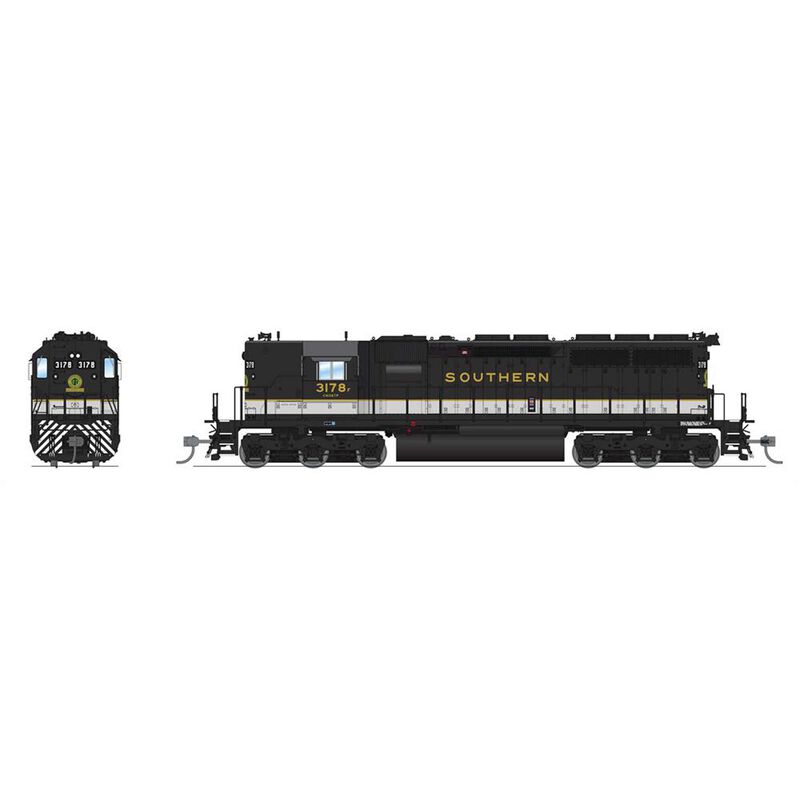 HO EMD SD40 Locomotive, SOU 3192, Tuxedo Scheme