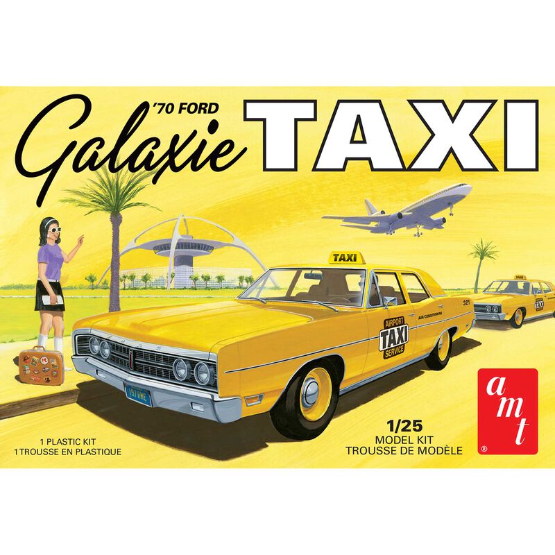 1/25 1970 Ford Galaxie Taxi Model Kit