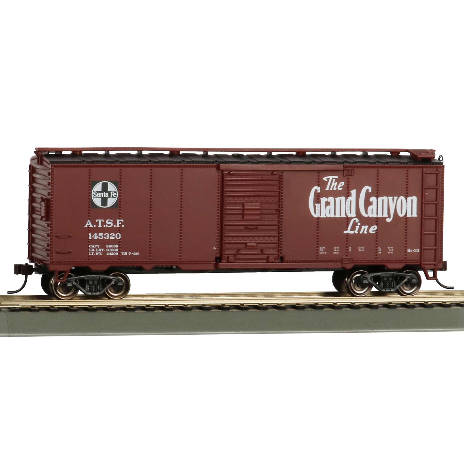 HO 40' Map Box Car SF Grand Canyon