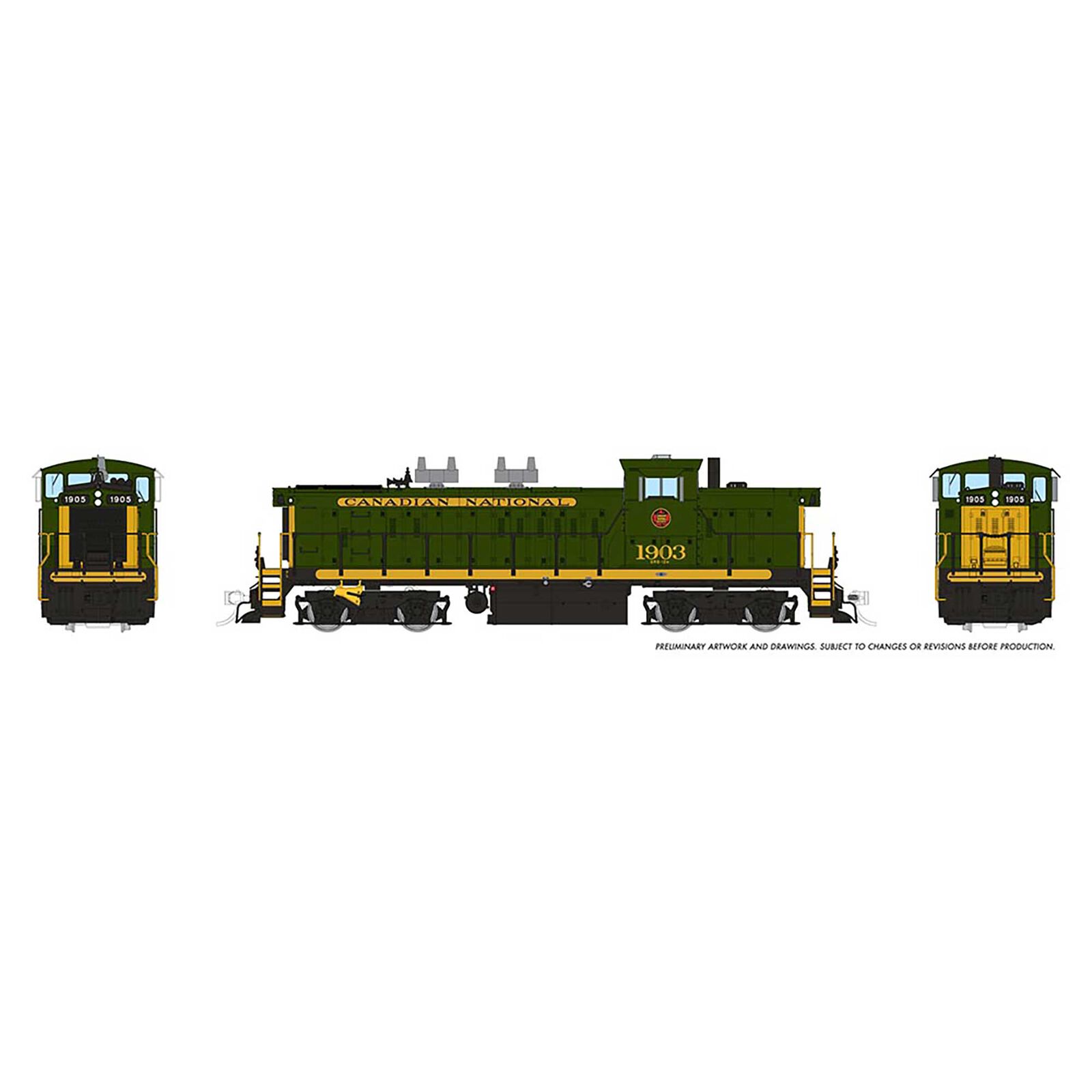 HO GMD-1 Locomotive, CNR Green #1917