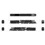 N Challenger 4-6-6-4 Locomotive with Coal Tender, Clinchfield #670 Black & Graphite