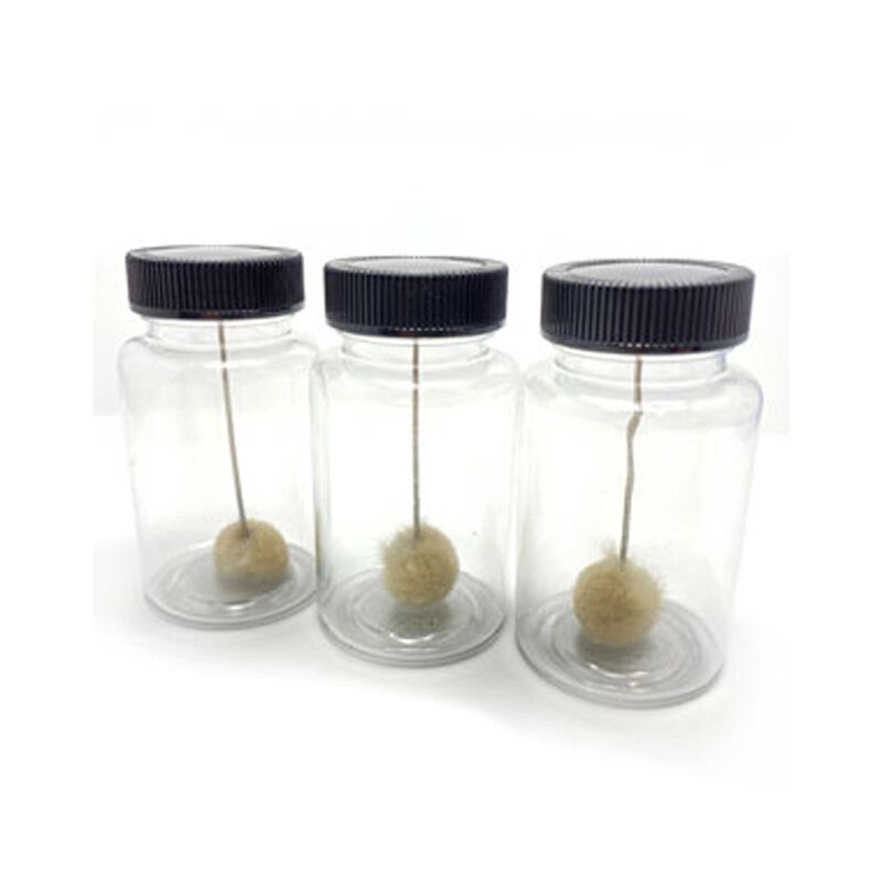 Empty Clear Traction Dauber Cap Bottle (3), 4oz (118ml)