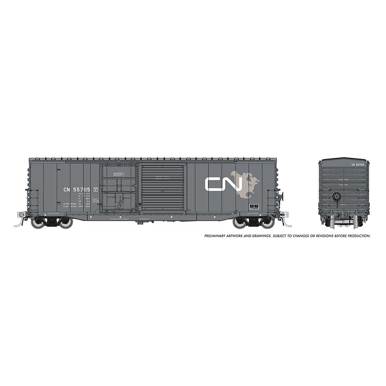 HO NSC 5304 Boxcar CN North America #557115