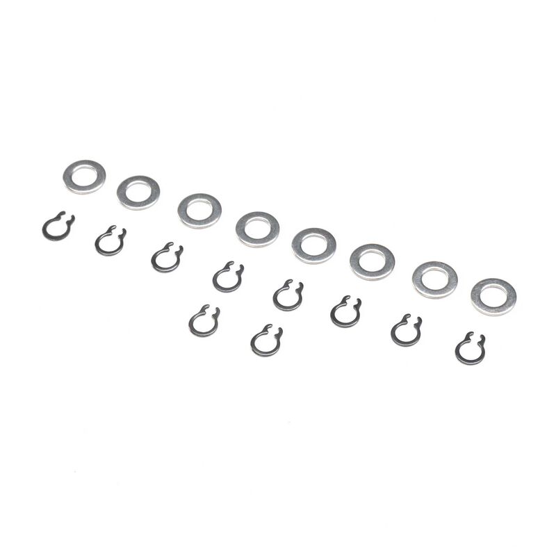 E-flite Wheel Axle E-Clips: V1200 V2