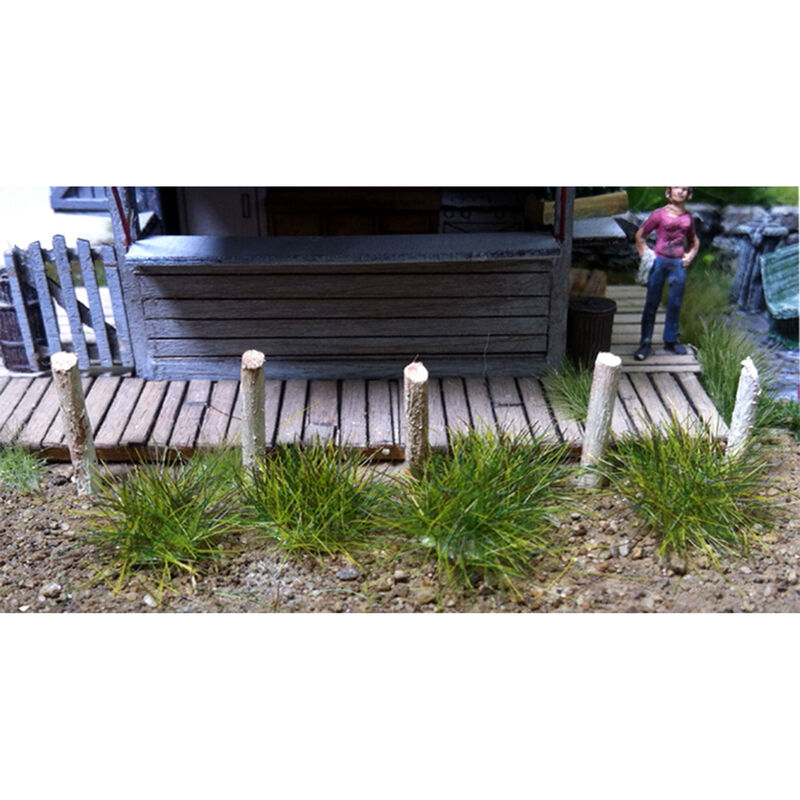 6mm Grass Tufts Medium Green (100)