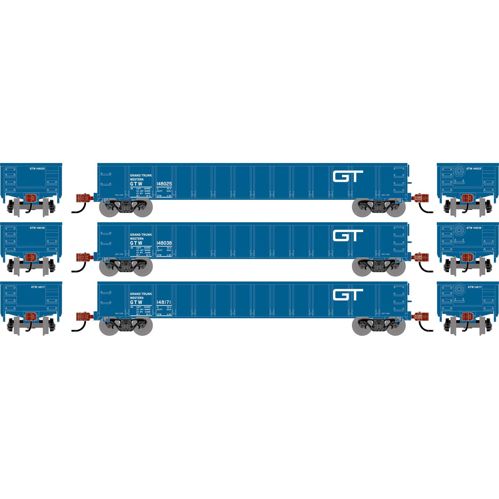 N 52' Mill Gondola, GTW #148025/148038/148171 (3)