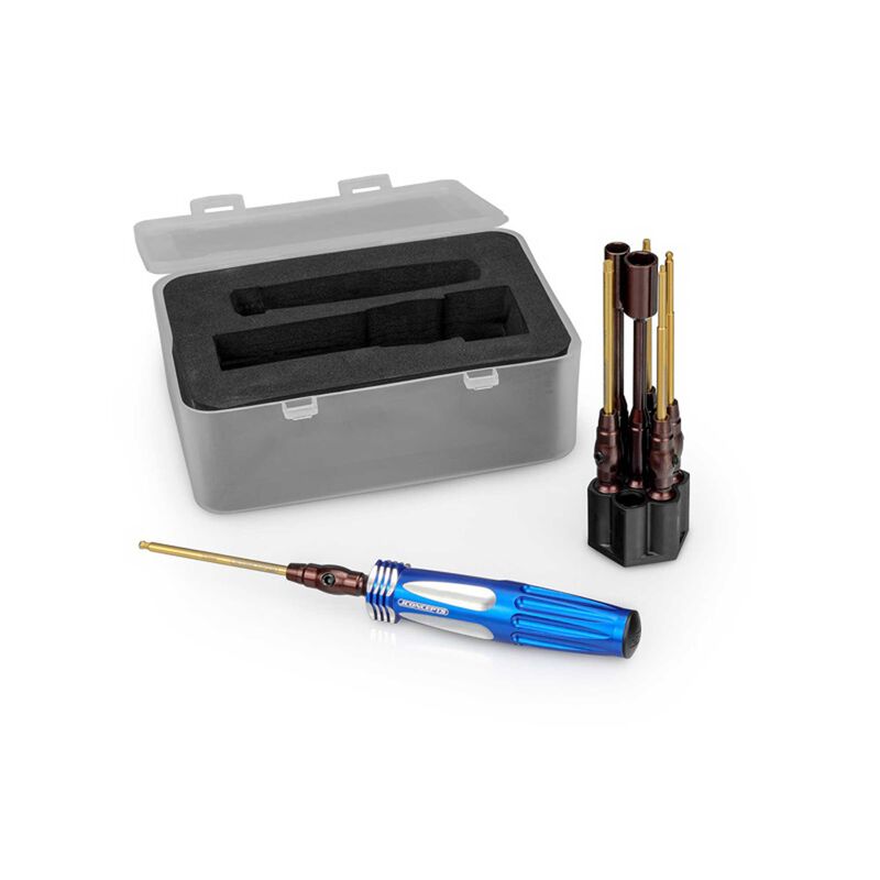 1/4" Hex Driver Wrench Set with Storage Base - 7pc