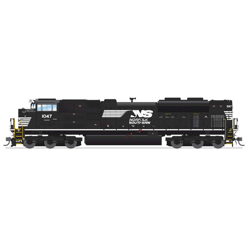 HO EMD SD70ACe Locomotive, NS 1055 Black / White