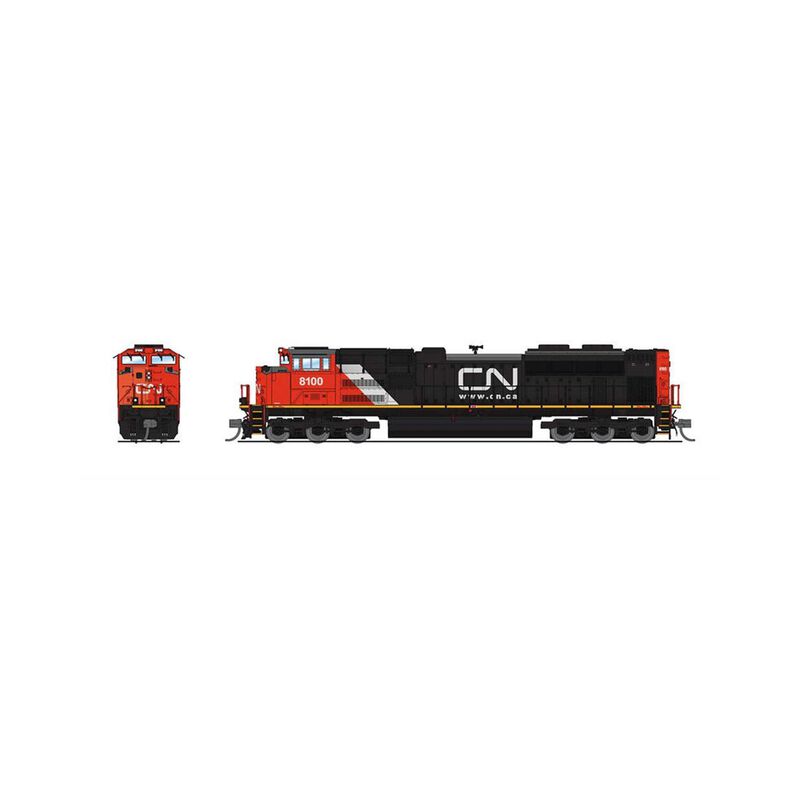 N EMD SD70ACe Locomotive, CN 8103, Website Scheme, with Paragon4
