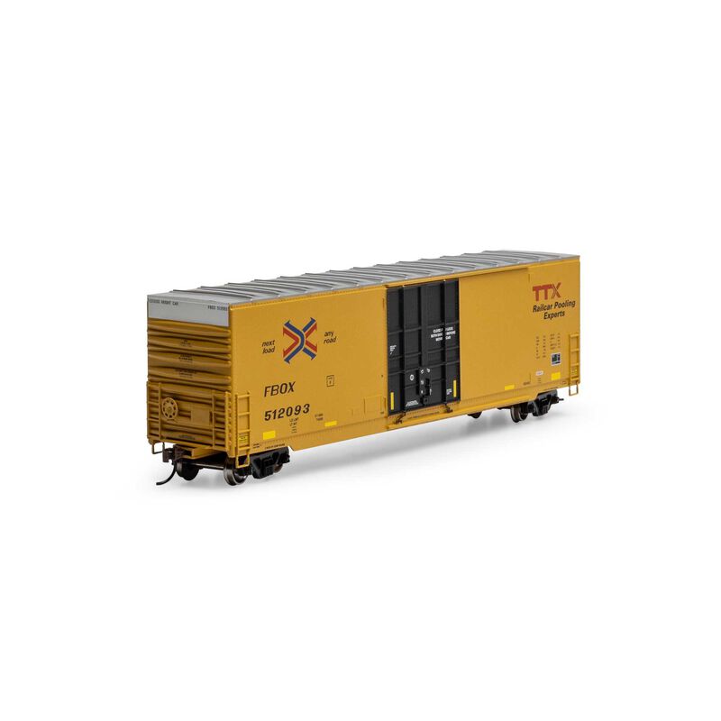 HO 50' High-Cube Smooth Side Box Car, FBOX #512093