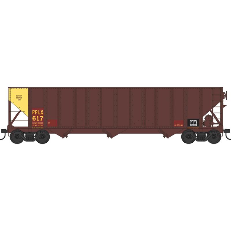 HO H-43 100 Ton Hopper PPLX Yellow end #651