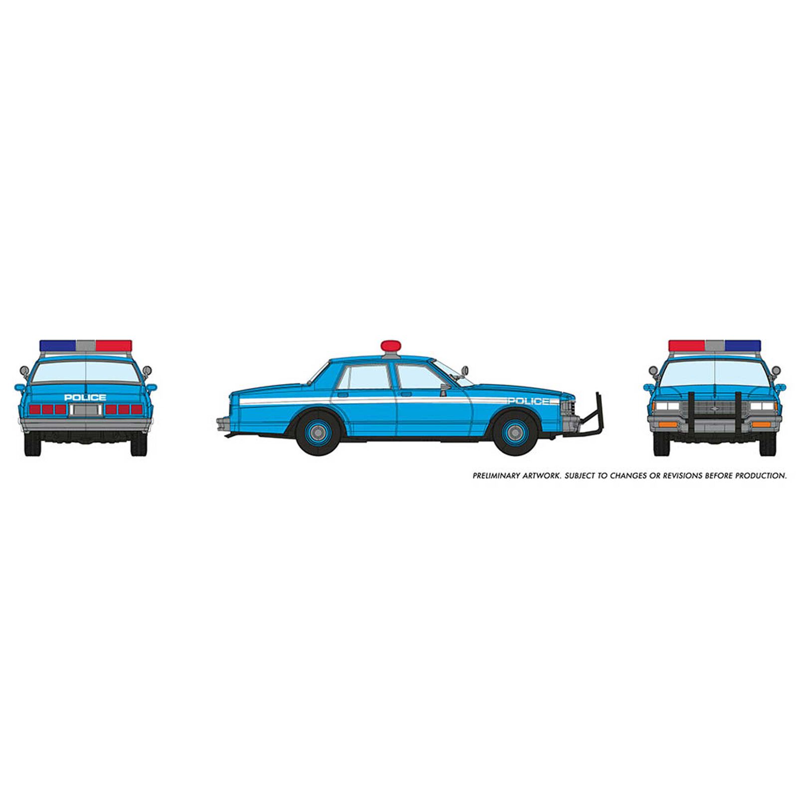 HO Chevrolet Impala Sedan, Police (Blue)