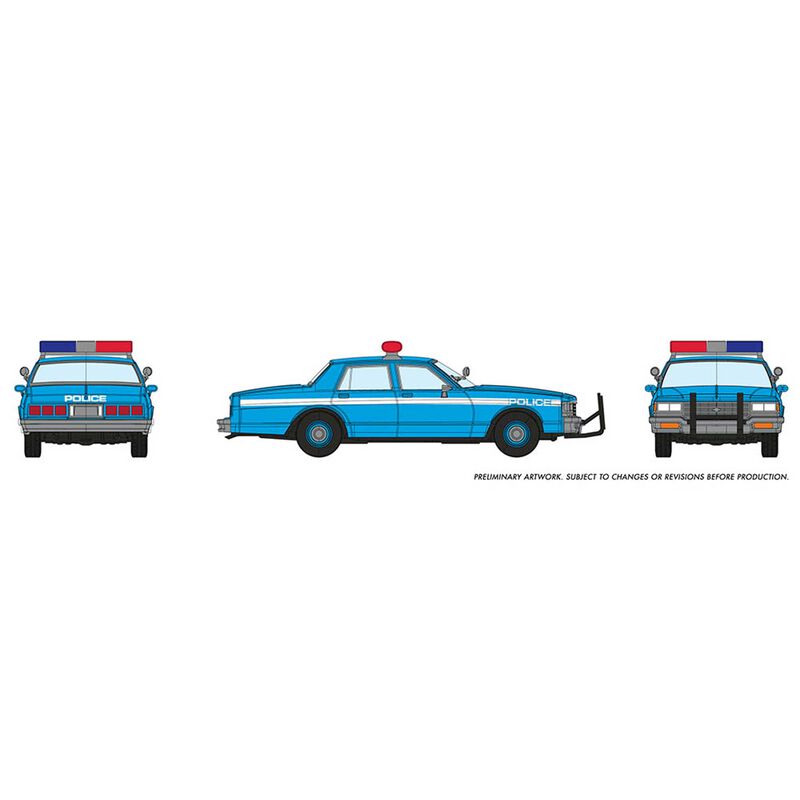 HO Chevrolet Impala Sedan, Police (Blue)