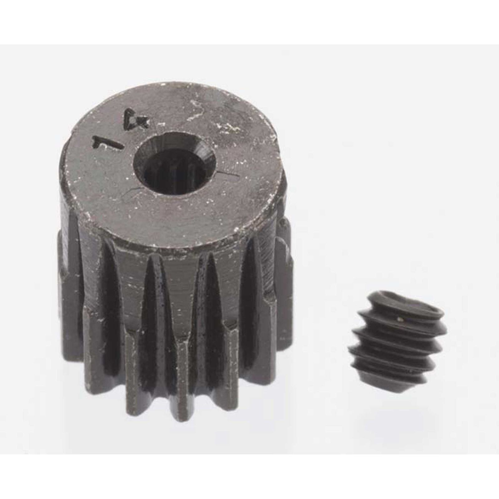 0.5 Module Hard Blackened Steel Mini Pinion 2mm, 14T