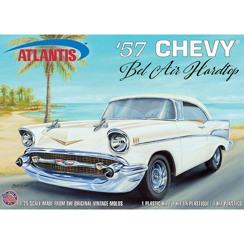ATLANTIS TOY & HOBBY INC. 1/25 1957 Chevrolet Bel Air Hardtop Stock Drag Model Kit