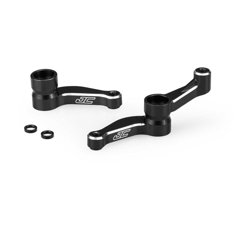 Aluminum Steering Bellcranks Black: DR10, SR10, RB10