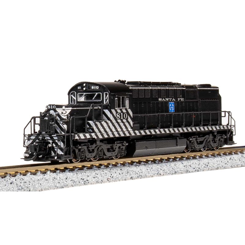 N Alco RSD-15 Locomotive, Zebra Stripes, Paragon4, ATSF #806