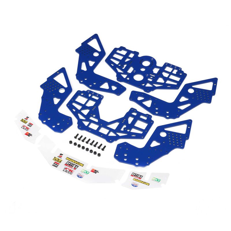 Chassis Plate Set, Blue: LMT 2.0