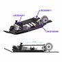 Aluminum +5mm High Speed Chassis Kit, 1/24 Losi Micro-B