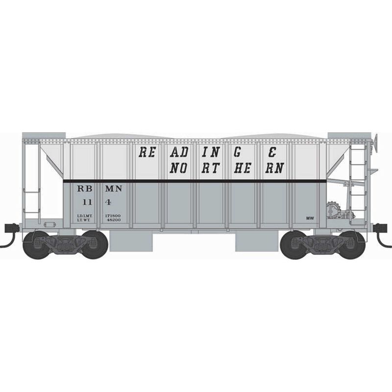HO 70-Ton 2-Bay Ballast Car, RNRX #107