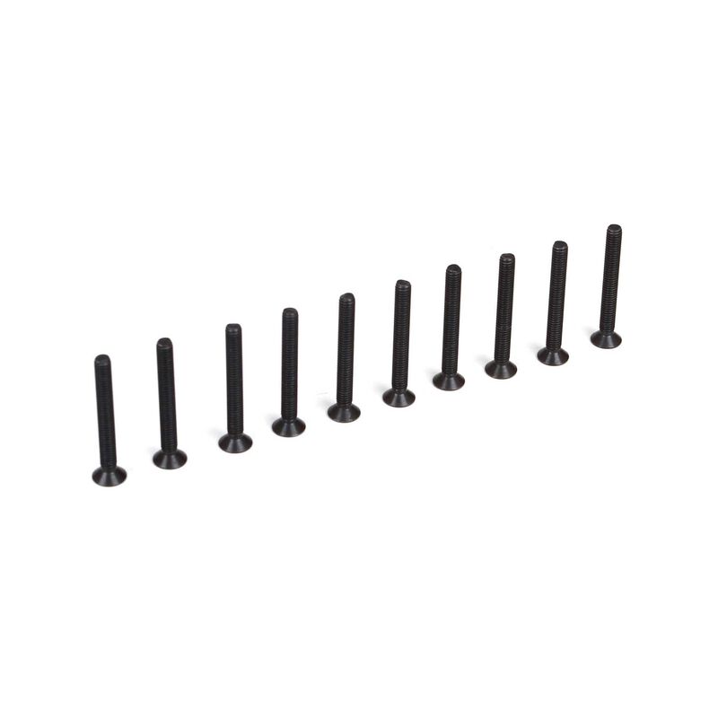 Flat Head Screws, M3 x 25mm (10)