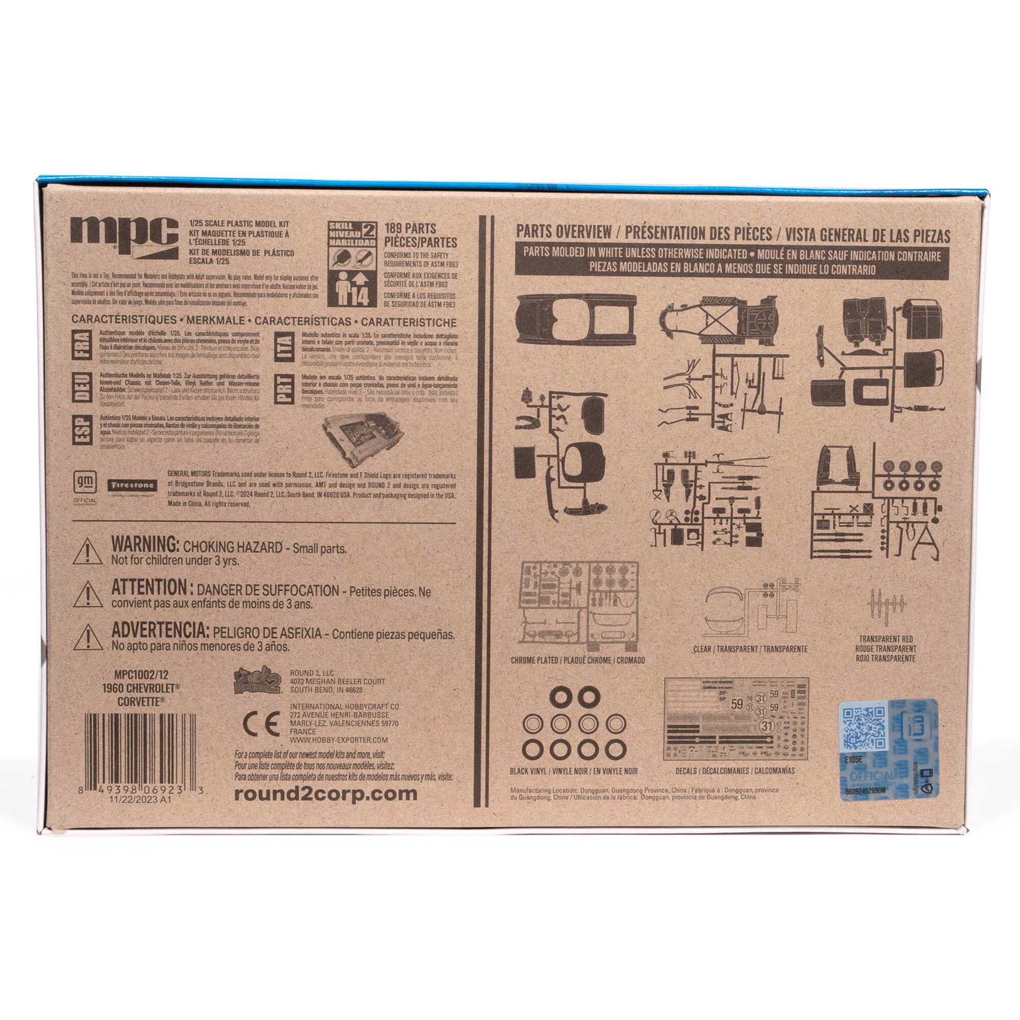 MPC 1/25 1960 Chevy Corvette 7-in-1, Model Kit | Tower Hobbies