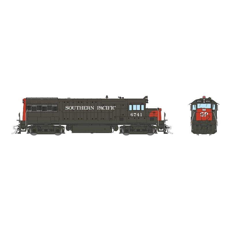 HO GE U25B Low Hood (DC/Silent): Southern Pacific - Bloody Nose: #6741