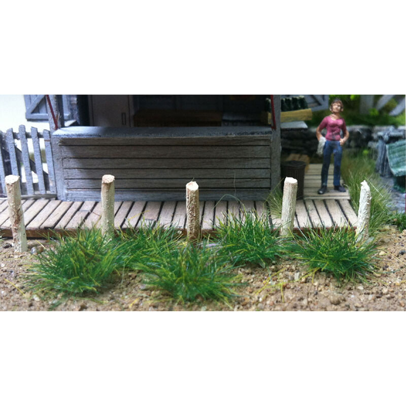 6mm Grass Tufts Dark Green (100)