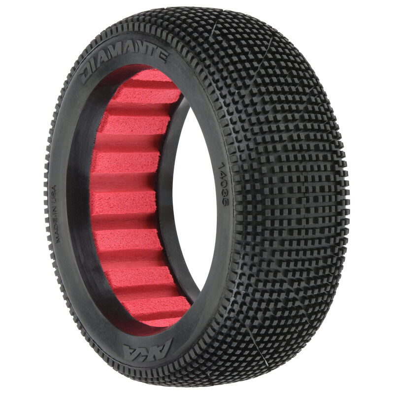 1/8 Diamante Super Soft Long Wear Fr/Rr Off-Road Buggy Tires (2)