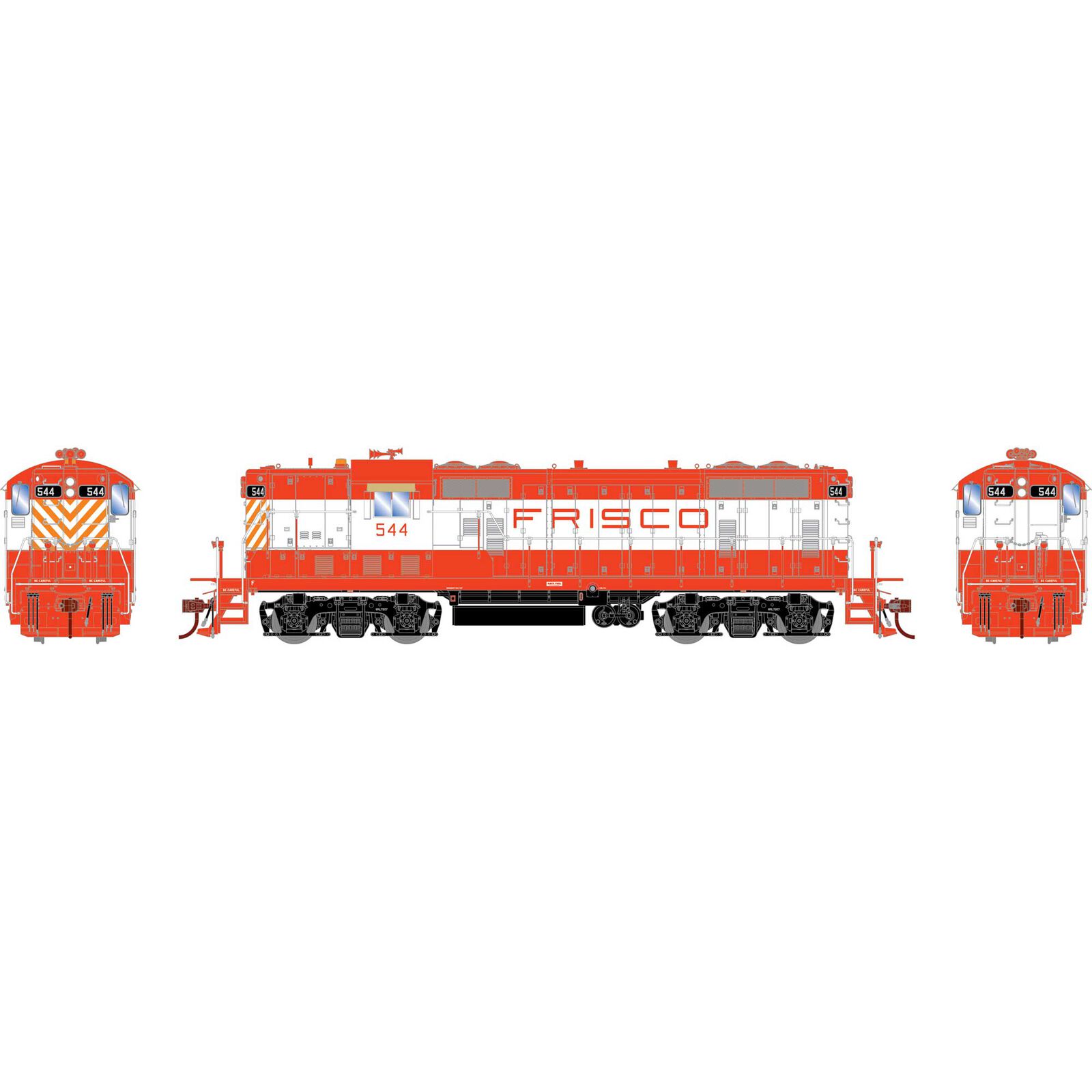 Athearn HO GP7,SLSF #544