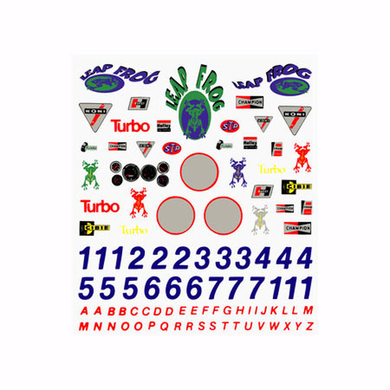 Dry Transfer Decals, Sponsors & Numbers