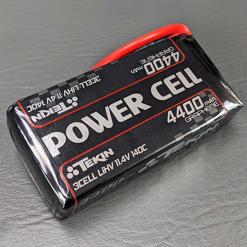11.4V 4400mAh 3S 140C Soft LiHV Battery: T-plug