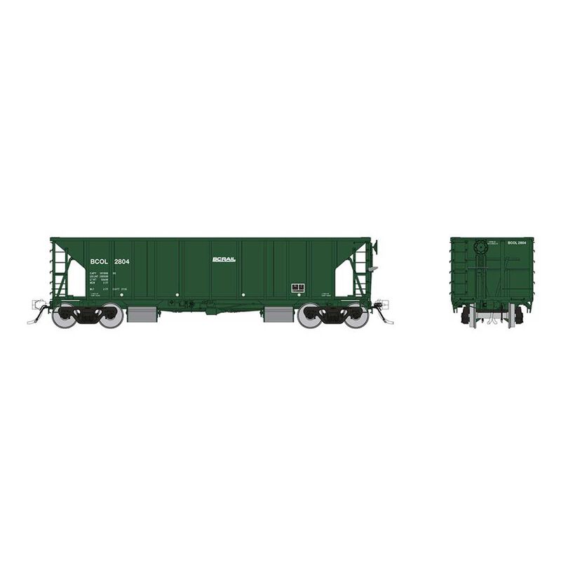 HO NSC Ballast Car: BC Rail - Late: 6-Pack