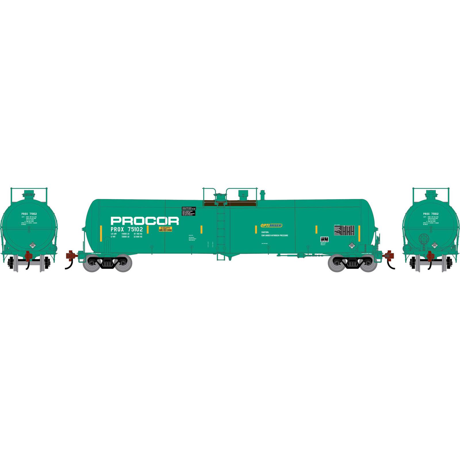HO ATH 30K Ethanol Tank Car, PROX #75102