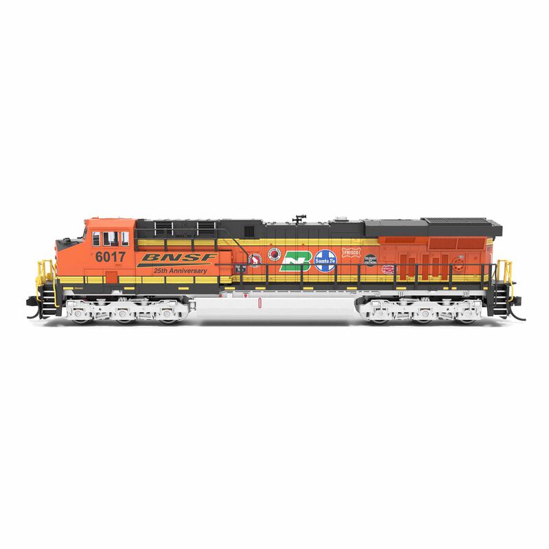 N GE ES44AC, BNSF 6017, 25th Anniversary, Paragon4 Sound/DC/DCC