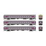 HO Comet Car: MBTA - As Delivered: Set #2 (Cab: 1305 Coaches: 312, 326)