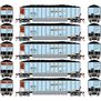 HO ATH Bethgon Coalporter w/Coal Load, BNSF #671160/671176/671186/671212/671317 (5)