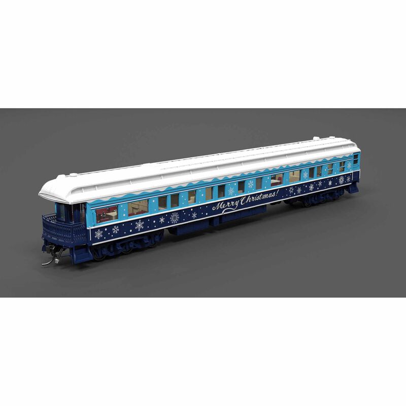 HO Blue & White Holiday Business Car