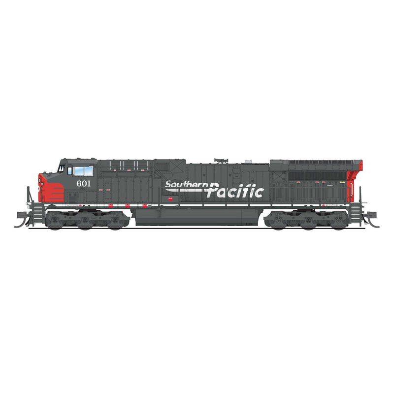 N GE AC6000 Locomotive with DCC & Sound, SP #601, Bloody Nose Paint