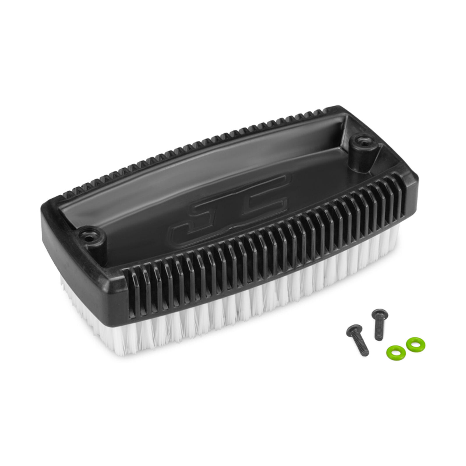 Wash Brush with Mounting Screws, Black