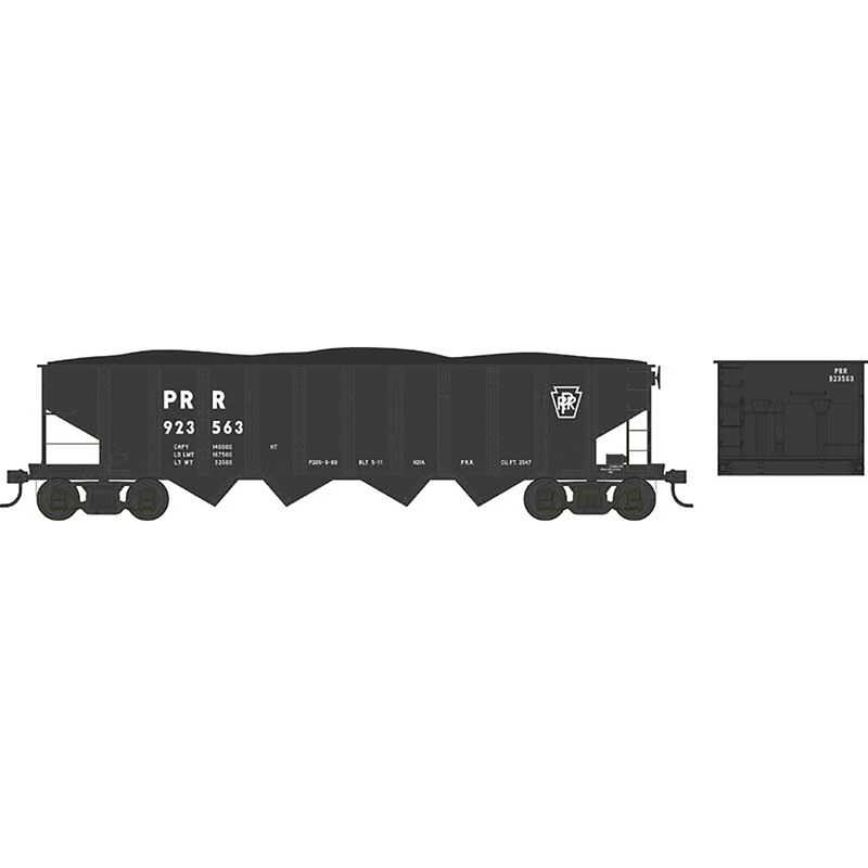 N Scale H21 Hopper PRR H21a Black Letter #923563