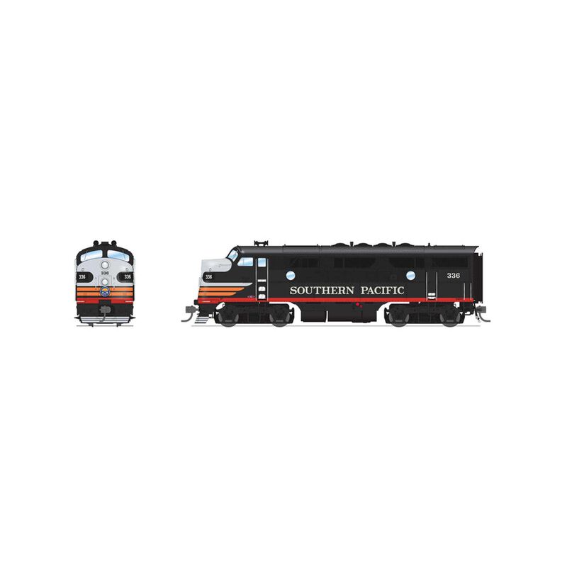 HO EMD F3A Locomotive, SP 337, Black Widow