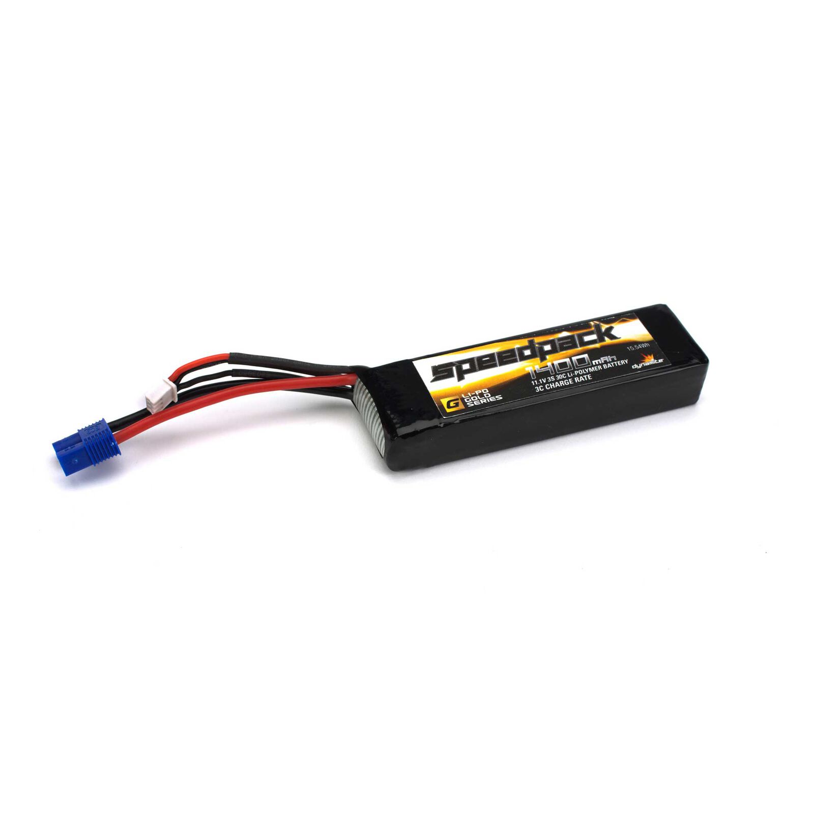 11.1V 1400mAh 3S 30C LiPo Battery: EC3