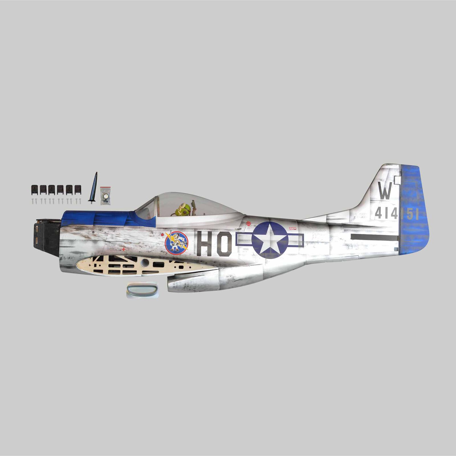 Fuselage: P-51D Mustang 50-60cc