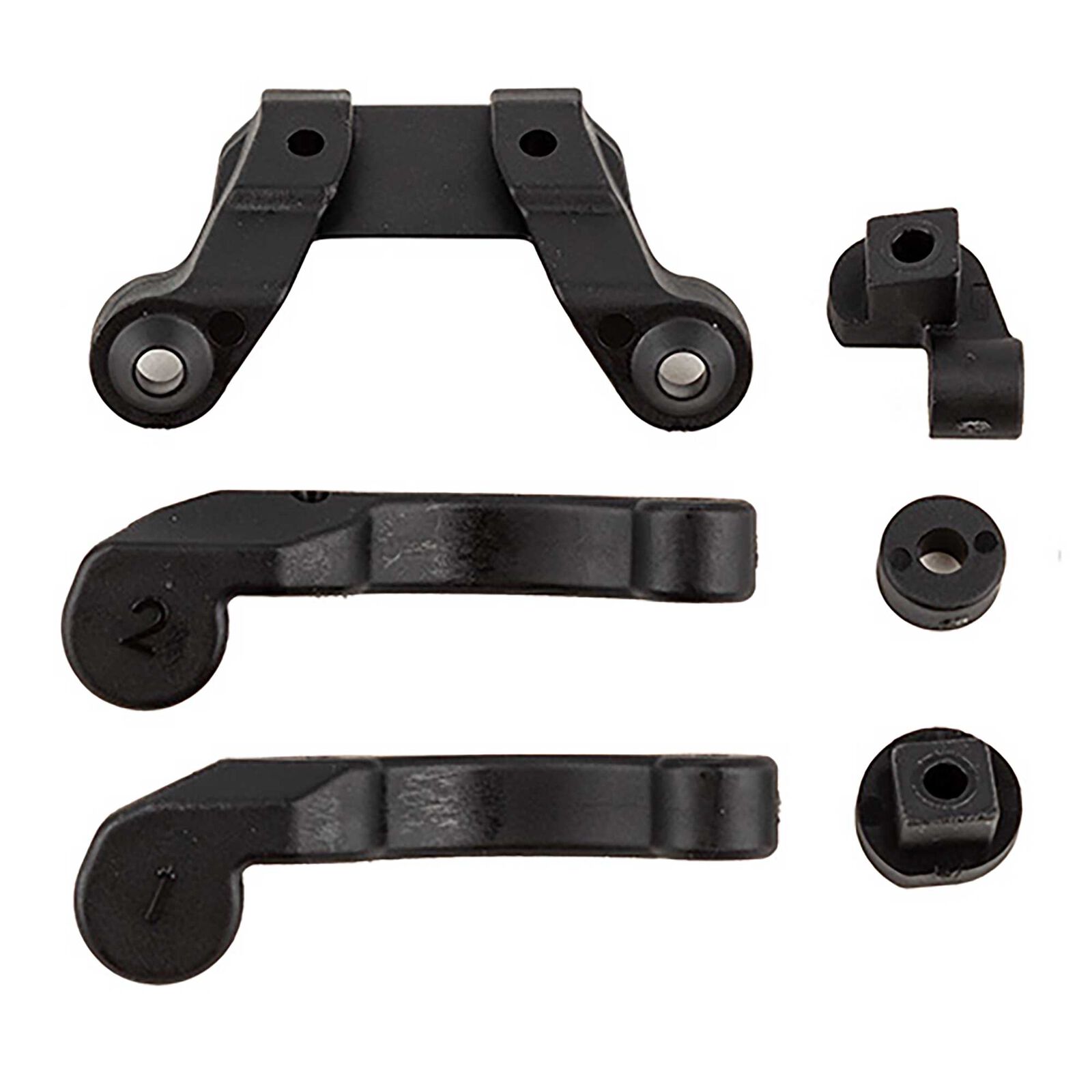 Front Wing Mount, Fan Mounts & Shim Set, 1/10 Team Associated RC10B6.4