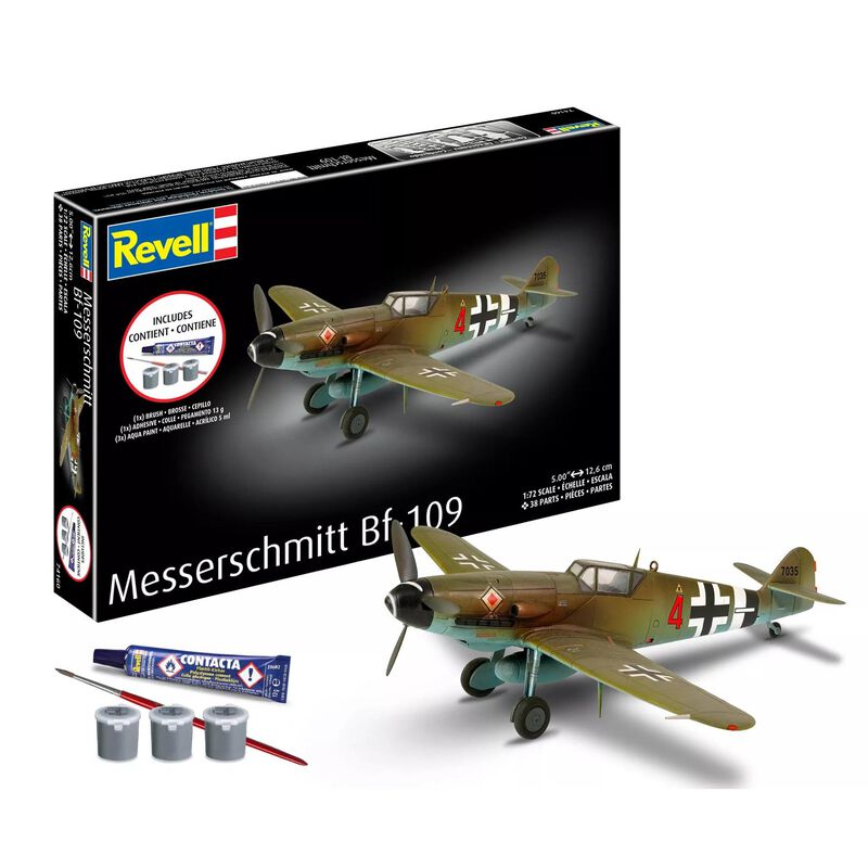 CARRERA REVELL OF AMERICAS INC 1/72 Messerschmitt BF-109 All-Included Model Kit