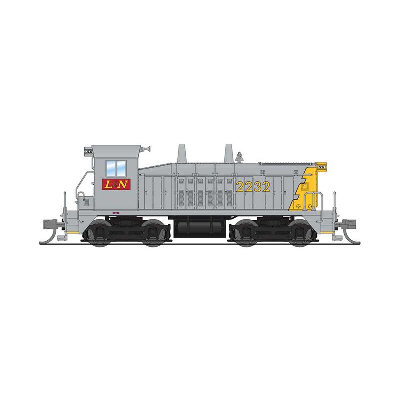 N EMD SW7 Locomotive, L&N 2232, Gray & Yellow, Paragon4