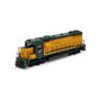HO GP38-2 Locomotive, Sound-Ready with Speaker, C&NW #4621