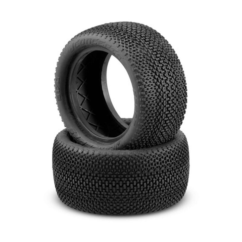 1/10 ReHab 2.2&rdquo; Rear Buggy Tires and Inserts, Green Compound (2)